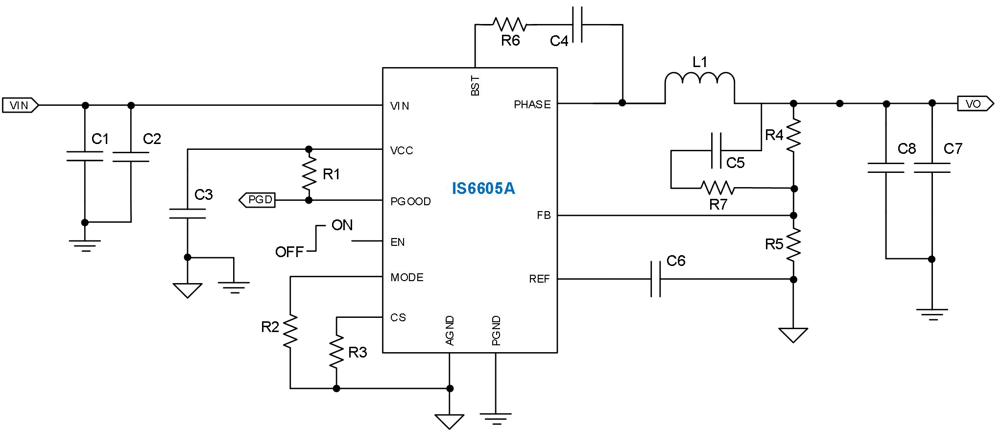 IS6605A - Typical Application Circuit