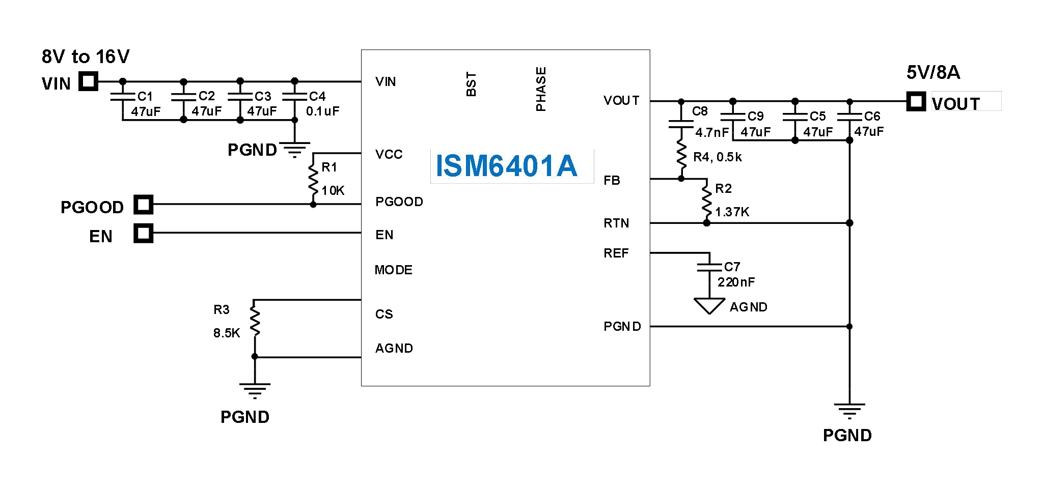 ISM6401A - Typical Application Circuit 2