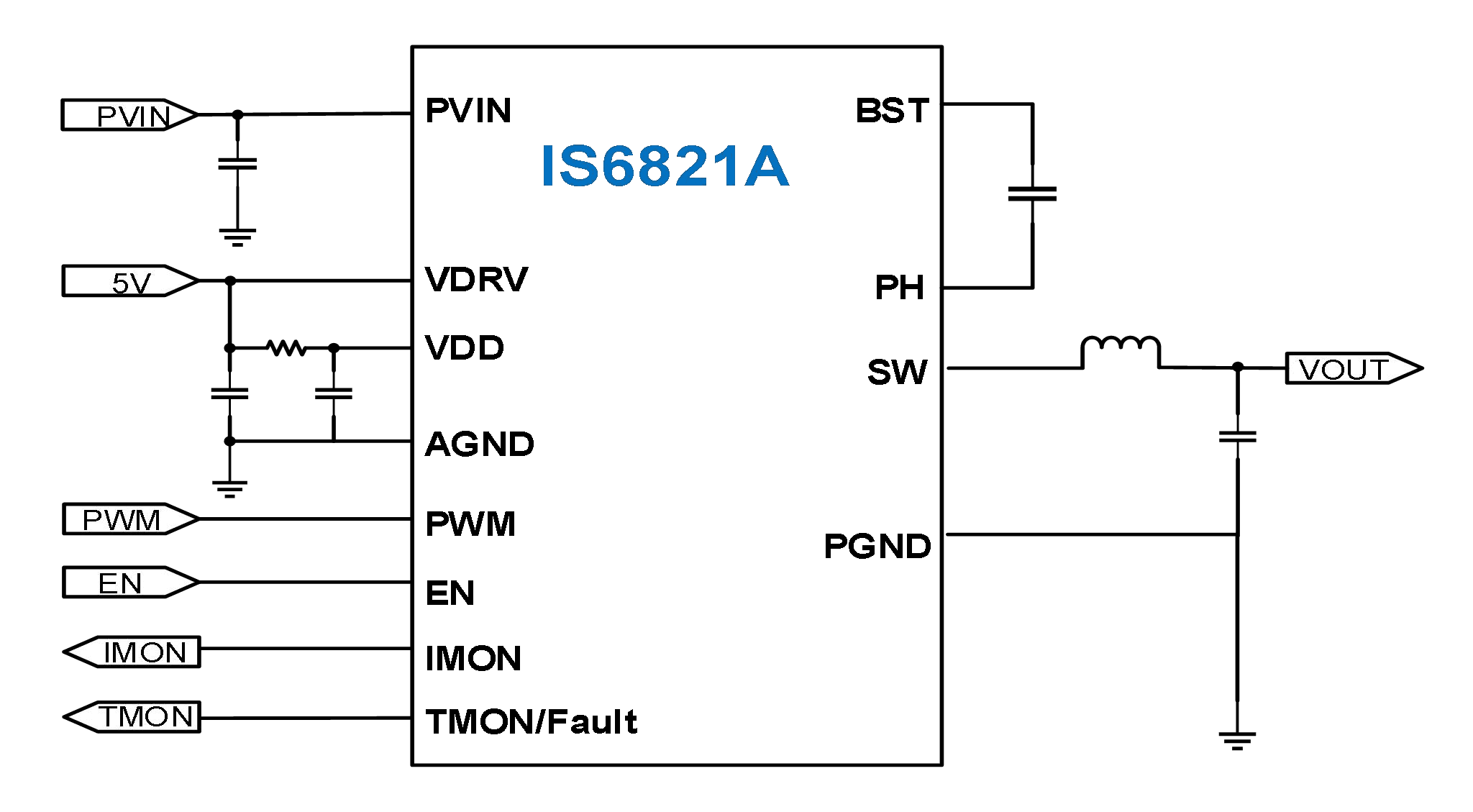 IS6821A - Typical Application Circuit