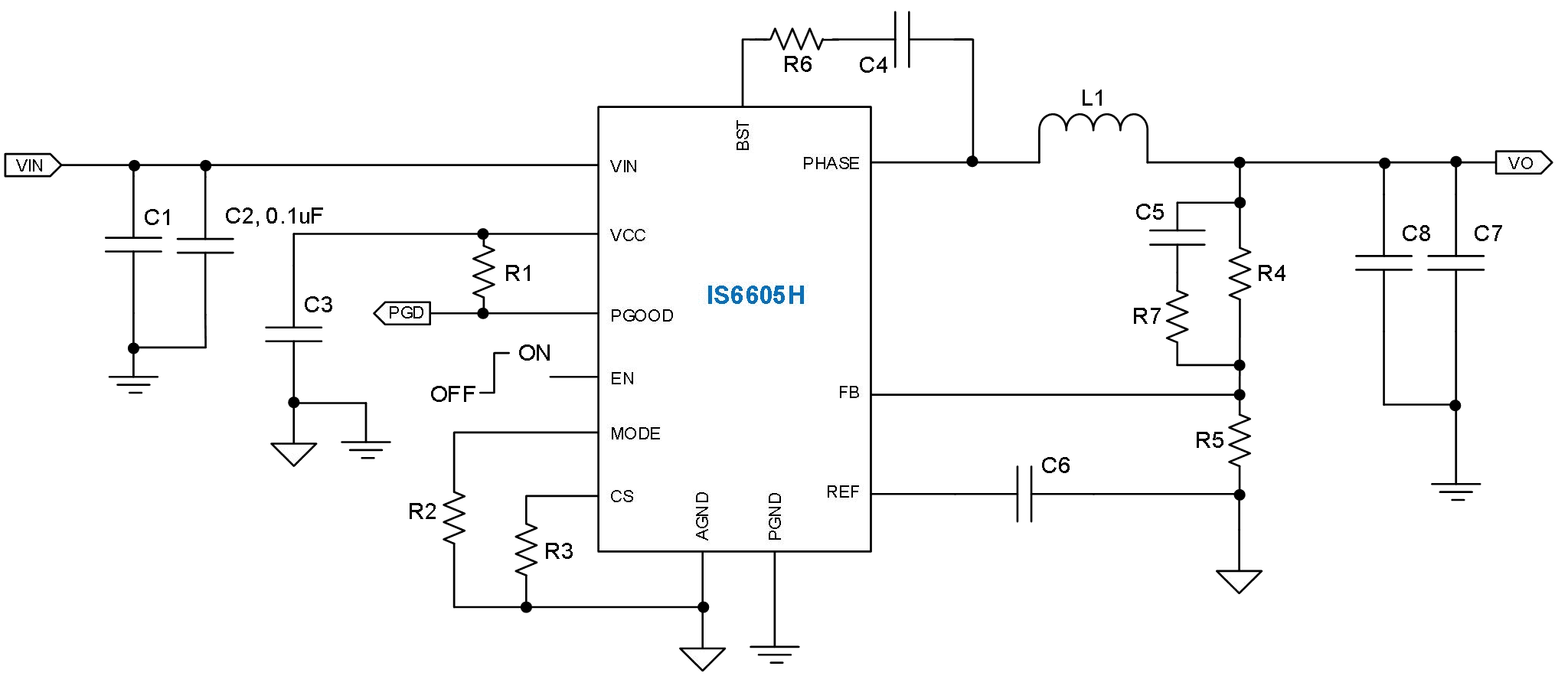 IS6605H - Typical Application Circuit