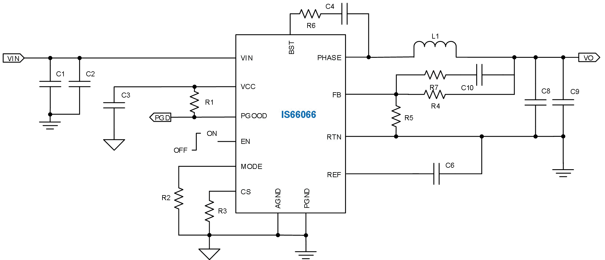 IS66066 - Typical Application Circuit