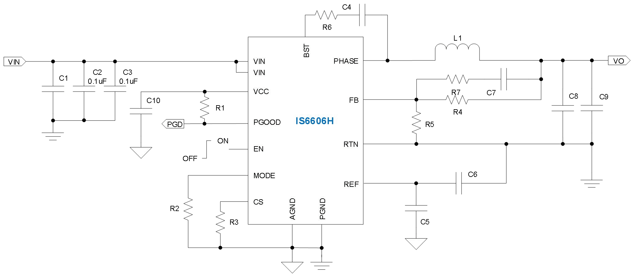 IS6606H - Typical Application Circuit