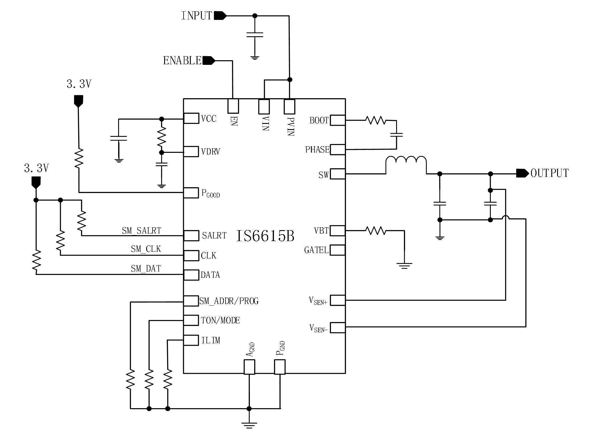 IS6615B - Typical Application Circuit 1