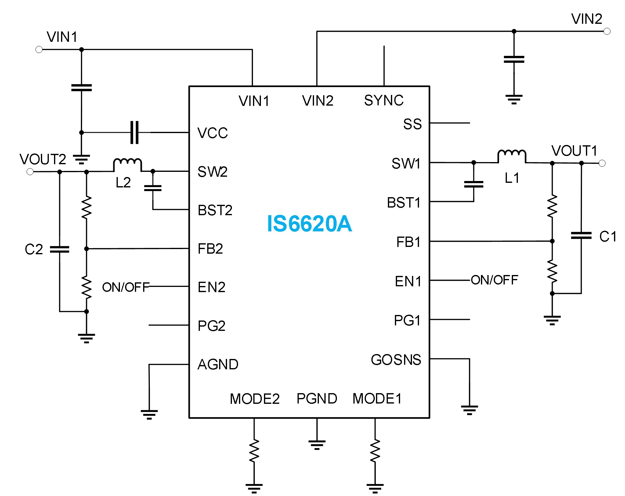 IS6620A - Typical Application Circuit