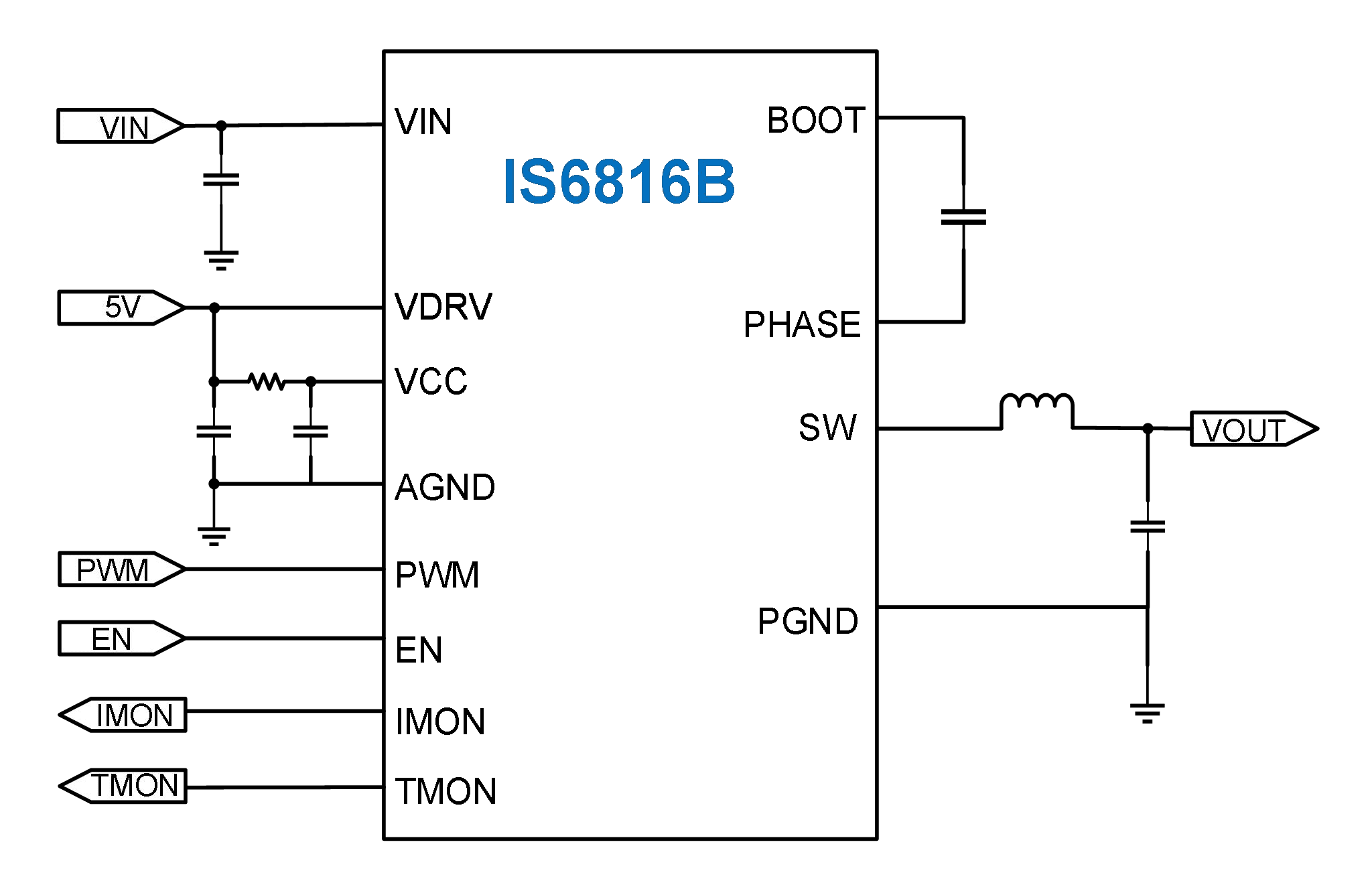 IS6816B - Typical Application Circuit