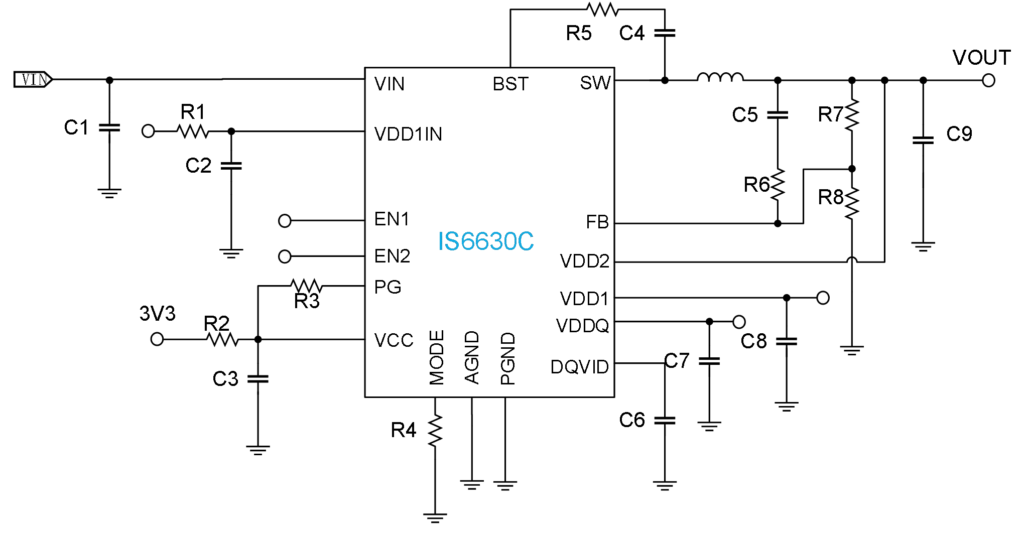 IS6630C - Typical Application Circuit