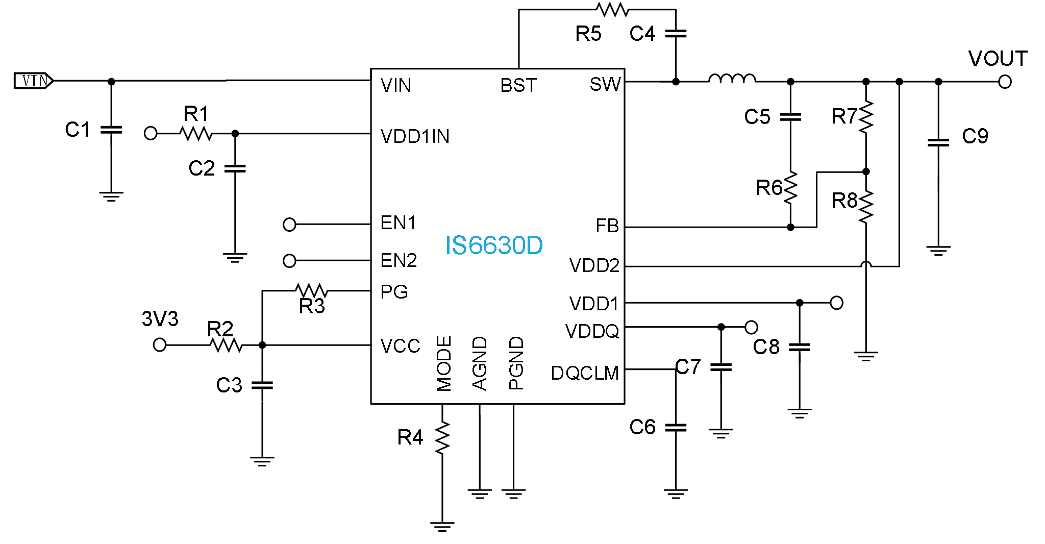 IS6630D - Typical Application Circuit
